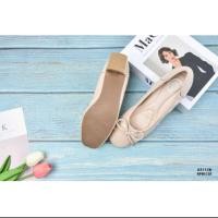 ราคา รองเท้าส้นตึกใส่ทำงาน Flat bow high heel size 36 41 (21033928951)
