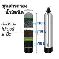 ราคา ชุดสารกรองน้ำสำหรับใส่ถังไฟเบอร์8นิ้วสารกรอง 3 ชนิด (20940352601)