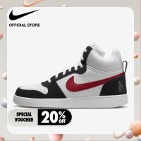 ราคา Nike Mens Court Borough Mid Shoes Light Smoke Grey (20731284810)