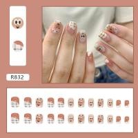 ราคา พร้อมส่ง เล็บปลอม เล็บปลอมสำเร็จรูป เล็บ PVC กล่องละ 24 ชิ้น ลายน่ารัก สไตล์แฟชั่น ราคาถูก ราคาถูก เล็บสั้น ยาว (21315947783)