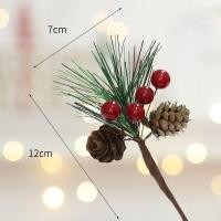ราคา เข็มไม้สนเทียม1ชิ้นผลไม้เล็กๆสีแดงตกแต่งต้นคริสต์มาสโคนลูกสนระฆังโคนลูกสนดอกไม้ประดิษฐ์กิ่งไม้ฮอลลี่ (20237959385)