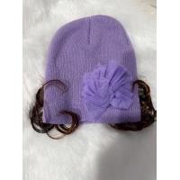 ราคา หมวกเด็กไหมพรมมีปอยผม หมวกไหมพรมเด็ก หมวกกันหนาว หมวกเปียเด็ก หมวกผมเด็ก วิกเด็ก (18925773511)