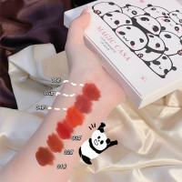 ราคา 6pcs set เซตลิป ลิปกลอส ลิปจุ่มแมท จิ้มจุ่มเท็ดดี้ Magic Casa Panda ลิปกลอส 6 แท่ง โทนสีแดงอิฐ ลิปเวลเวท แมตต์ สีชัด (20912863361)