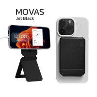 ราคา MOFT Magsafe Phone Tripod Stand Stain Resistant MOVAS Leather Angle Adjustment Strong Magnets Tripod for iPhone 15 14 13 12 (21273167418)