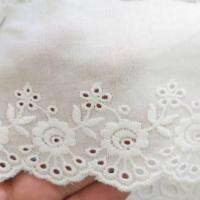 ราคา ผ้าลูกไม้ระบาย ลูกไม้ผ้าคอนต้อน ลูกไม้แต่งเสื้อผ้า สีขาวกว้าง3นิ้วงานดี เนื้อดี ปักสวย (21197109216)