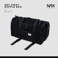 ราคา NAK Get Away Duffle กระเป๋าสะพายข้างผ้าแคนวาสเคลือบกันน้ำ สีดำ (20803359589)