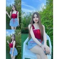 ราคา ชุดเซ็ทเสื้อ กระโปรงลายสก๊อต มีซับในกางเกง NFS 657 (20895637323)