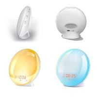 ราคา Wake Up Light นาฬิกาปลุก Sunrise Sunset จำลองนาฬิกาปลุกวิทยุ FM Nightlight 7สีเสียงธรรมชาติ Snooze (21171136653)