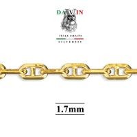 ราคา สร้อยคอ Davin ITALY CHAiNS D C Alternate Gucci Gold Plate W170 (21100318490)