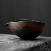 ราคา เครื่องปั้นดินเผาแบบหยาบหัวนกอินทรีถ้วยแบ่งชาเครื่องชงชากังฟูแบบเซรามิกสไตล์ญี่ปุ่นแนววินเทจถ้วยแยกชาแบบคว่ำชิ้นเดียวสำหรับแท่นชงชา (20697497219)