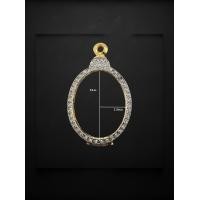 ราคา กรอบพระ กรอบไข่ ล้อมเพชร ขนาด3 2 4 ไม่ลอก ไม่ดำ ไม่เขียว (20613569314)