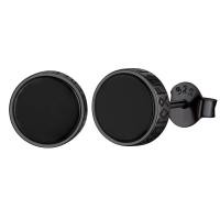 ราคา ChicSilver 925เงินสเตอร์ลิงรอบสีดำนิลต่างหูสตั๊ดไวกิ้งรูนผู้ชายต่างหูกระดุม (19514511379)