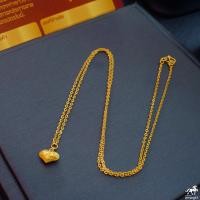 ราคา สร้อยคอทองคำแท้ครึ่งสลึง ลายระย้า จี้ดาว จี้หัวใจ จี้โอซี หนัก 1 9 กรัม ทองคำแท้ 96 5 ขายได้ จำนำได้ มีใบรับประกัน (7689756667)