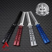 ราคา Balisong มีดบาลิซอง ปลายหวี มีดควง มีดซ้อม มีดผีเสื้อ ปลายหวี (11940527119)