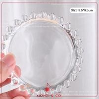 ราคา พร้อมส่งทุกวัน จานผสมสีเล็บ Color mixing plate Glass พรอพถ่ายรูป จานผสมสี ถาดโชว์สีเล็บ สวย หรู ทำจากแก้ว (20525693969)