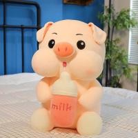 ราคา น่ารักขวดนมหมูตุ๊กตาหมูตุ๊กตาของเล่นตุ๊กตาสาวหัวใจตุ๊กตาของขวัญวันเกิดตุ๊กตาใหญ่ (13772050240)