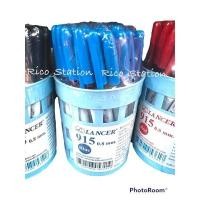 ราคา 10 ด้าม ปากกาลูกลื่น lancer 915 0 8 มม หมึกน้ำเงิน หมึกแดง หมึกดำ แลนเซอร์ (18541037564)