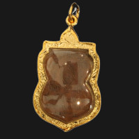 ราคา พระเครื่อง หลวงปู่เผือก วัดกิ่งแก้ว ที่ระลึกงานพระราชทานเพลิงศพ ปี 2502 เลี่ยมกรอบ ชุบทองแท้ จี้พระ จี้เครื่องราง (3939944338)