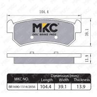 ราคา ผ้าเบรคหน้า หลัง CHEVROLET OPTRA เชฟโรเลต ออฟต้า 1 61 8 ปี 2003 2012 ผ้าเบรค MKC (12864329068)