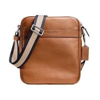 ราคา กระเป๋าสะพาย COACH แท้ กระเป๋าหนังแท้ สายผ้า ปรับความยาวสายได้ รุ่นใหม่ สีสวย ทนทาน ทรงยอดนิยม COACH 54782 Men Smooth Leather Flight Bag Dark Saddle สีน้ำตาล (20656092944)