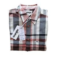 ราคา Wrangler เสื้อเชิ้ตชายแขนยาว ผ้าไม่ยืด ลายสก๊อตของแท้ (21081925226)
