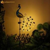 ราคา Winnereco ไฟสวนพลังงานแสงอาทิตย์นกยูงโลหะกันน้ำไฟทางเดินไฟแสงอาทิตย์พลังงานแสงอาทิตย์ LED สำหรับตกแต่งลานสนามหญ้าสนามหญ้า (19827638113)