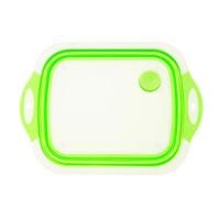 ราคา AT Market เขียงอเนกประสงค์ เขียง กะละมัง กะละมังพับได้ เขียงซิลิโคน เปลี่ยนเป็น อ่างล้างผัก ได้ พับเก็บได้ มีรูระบายน้ำในตัว เขียงพับได้ (10806523762)