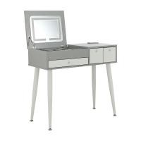 ราคา INDEX LIVING MALL โต๊ะเครื่องแป้ง รุ่นฟลาโน สีเทาอ่อน ขาว (21044278389)