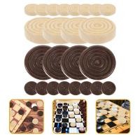 ราคา Teniron 24pcs ไม้ backgammon ชิ้นหมากหมาก (20690577360)