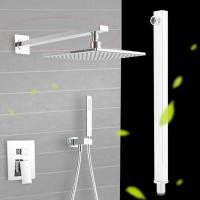 ราคา ฝักบัวก้านแข็งสแตนเลสแบบติดผนังยาว 16 นิ้ว (16681067224)