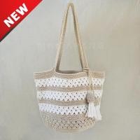 ราคา knit พร้อมส่ง กระเป๋าถัก สไตล์มินิมอล Tote bag handmade 100 (20600327181)