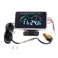 ราคา 12V 24V LCDเครื่องวัดอุณหภูมิน้ำเครื่องวัดอุณหภูมิเครื่องวัดโวลต์มิเตอร์2in1 Temp มิเตอร์วัดกระแสไฟ17มม (4785002419)