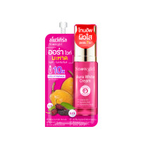 ราคา ครีมโทนอัพบำรุงผิวหน้า Snowgirl Aura White Cream 1 ซอง ขนาด 10g (21158102707)