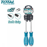 ราคา สินค้า TOTAL ไขควงปากแบน ไขควงปากแฉก ขนาด 5 นิ้ว ชุด 2 ตัวชุด พร้อมแผงแขวน รุ่น THT250201 Screwdriver Set (20114958491)