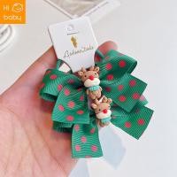 ราคา Christmas 1 pair of hair rope cute bow childrens hair band elk snowman hair band little girls head rope (20924705303)