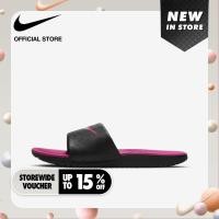 ราคา Nike Kids Kawa Slides Black ไนกี้ รองเท้าแตะเด็ก คาวา สีดำ (9628699508)
