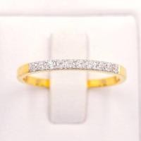 ราคา Happy Jewelry แหวนแถว 10 เม็ด ทองแท้ 9k 37 5 เพชรเกสร ME784 (20952346329)