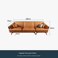 ราคา Bunise โซฟาหนังแท้ โซฟาสำนักงาน โซฟาหนังแท้ โซฟาหนัง 5ที่นั่ง มีพนักพิง เบาะนุ่ม โซฟา LShape R1069 285 x 178 x 83cm (20043463671)