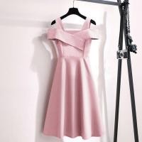 ราคา BRANCHÉ M XXL ผู้หญิง Dress เดรส สีพื้น เดรสสั้น มินิเดรส เซ็กซี่ เปิดไหล่ แดง สีชมพู สีดำ 231207016 (21174064628)