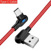 ราคา I ANGEL สายชาร์จเร็วType C Fast Charging Cableสายชาร์จแบบมุม90องศา ยาว1M 2M พร้อมไฟLEDสำหรับsamsung s8 Xiaomi HuaweiP20 mate20 Data Sync USB CฯA63 (21072074240)