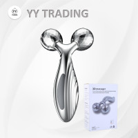 ราคา ลูกกลิ้งนวดหน้าเรียว นวดแขน กระชับรูขุมขน ลดริ้วรอย ลูกกลิ้งหน้าเรียว 3D ขนาดพกพา กระชับรูขุมขน ลดริ้วรอย (19626508057)