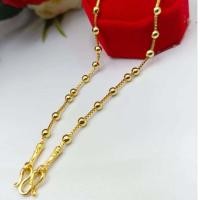 ราคา jewery33 k703 สร้อยคอ ลายโซ่สลับไข่ปลา หนัก 2 สลึง ยาว 20 24 นิ้ว (18219975229)