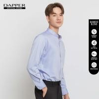 ราคา DAPPER เสื้อคอจีน BAMBOO BLEND ทรง Regular Fit สีน้ำเงิน (19684861186)