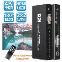 ราคา CUGUU 4K 2x ตัวประมวลผลผนังวิดีโอ HDMI DVI 2ตัวควบคุมวิดีโอติดผนังอย่างราบรื่น1X3 1X2ตัวแปลงสัญญาณวิดีโอหน้าจอ4X1 3x1 1DVI HDMI video wall controller TV Video Stitching Wall Processor (19126374186)