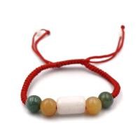 ราคา JADE ด้ายแดงมงคล ประดับด้วยหยกพม่าแท้ ความยาวข้อมือปรับขนาดได้ รุ่น siam hm1001 by siamonlineshop (7495863027)