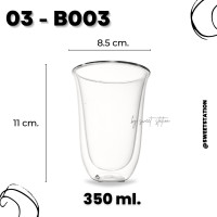 ราคา แก้วน้ำสองชั้น Double Wall Glass แก้ว แก้วน้ำ ขนาด 80 400ml แก้ว2ชั้น มีผนัง2ชั้น ดีไซน์สวย แก้วมินิมอล แข็งแรง แก้ว ชา กาแฟ ทนความร้อนและเย็น (21087390135)