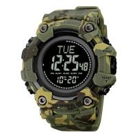 ราคา SKMEI เข็มทิศ Jam Tangan Sport นับถอยหลังสำหรับผู้ชายเข็มทิศนาฬิกาข้อมือดิจิตอล Lampu Belakang กันน้ำ50เมตร (20824922375)
