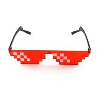 ราคา แว่นตาหญิงชายแว่นตาชีวิตอันธพาล8 Bit MLG แว่นกันแดดพิกเซลเลทสำหรับผู้เล่น Minecraft (16164640633)
