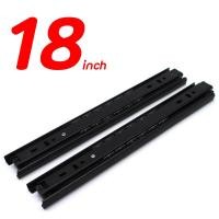 ราคา Home007 รางลิ้นชัก 1คู่ รางลิ้นชักลูกปืน 3 ตอน สีดำ ขนาด 12 14 16 18 20 นิ้ว รางลิ้นชัก รางลูกปืน รางเลื่อนลิ้นชัก รางลิ้นชักรับข้าง Drawer Runner (20628374358)