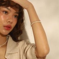 ราคา Gails BFK064 Pearl with Gold Chain Bracelet สร้อยข้อมือทอง9เคประดับมุก (18310787618)